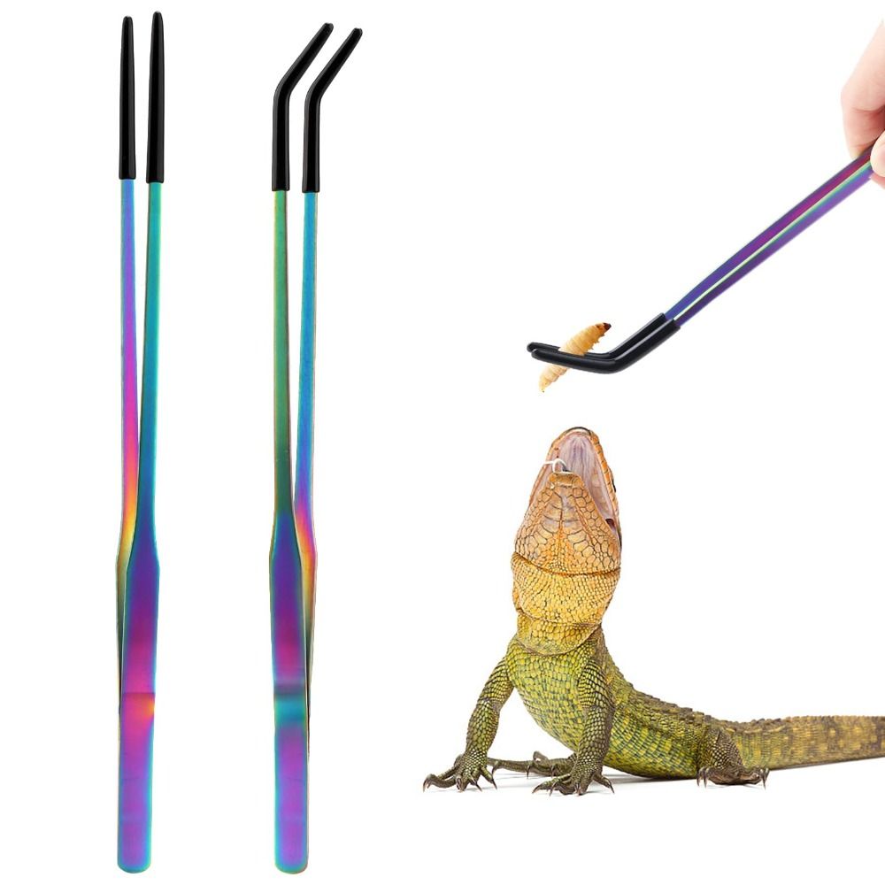 2PCS Stainless Steel Reptile F - огляд і ціна Feeding Tong Stainless